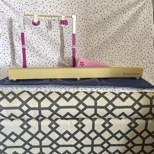 American girl 4 pice gymnastics set